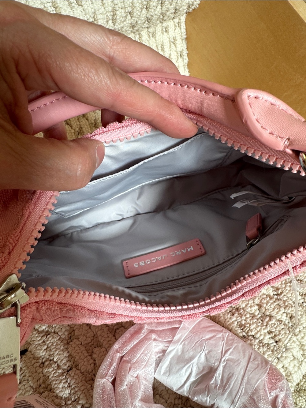 Marc Jacobs Monogram Terry Cloth Shoulder Bag - Picture 10 of 10